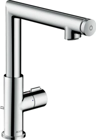 Hansgrohe Axor Uno Waschbeckenarmatur Select 220 mit Zugstangen-Ablaufgarnitur chrom