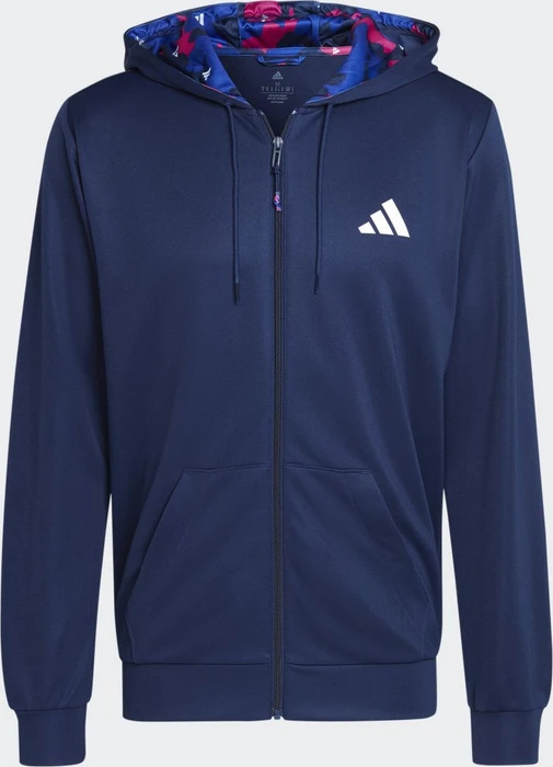 adidas Train Essentials Seasonal Trainingsjacke dark blue/white (Herren)