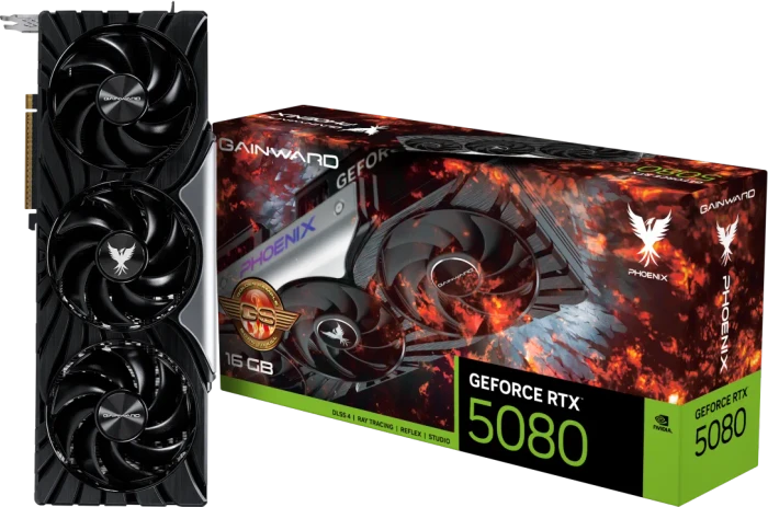 Gainward GeForce RTX 5080 Phoenix GS V1, 16GB GDDR7, HDMI, 3x DP