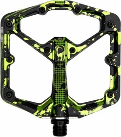 CrankBrothers Stamp 7 Small Plattformpedale lime green splatter