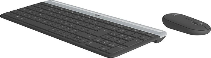 Logitech MK470 Slim Wireless Keyboard and Mouse Combo grau, USB, DE