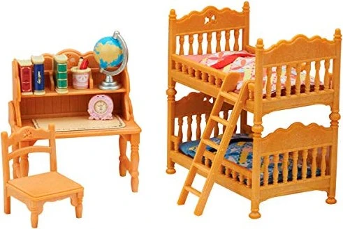 Epoch Sylvanian Families - Möbel-Sets - Landhaus Kinderzimmer mit Stockbett