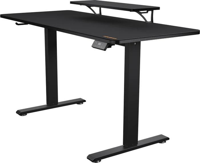 Cougar E-Star 140 Gaming Desk elektrisch höhenverstellbarer Sitz-Steh-Schreibtisch 140x60cm schwarz/schwarz