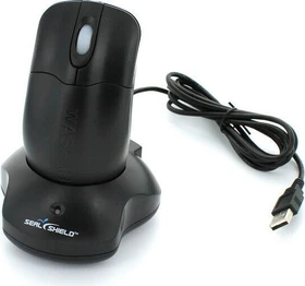 Seal Shield Silver Storm Waterproof Wireless Medical Mouse schwarz, AES128 Verschlüsselung, USB