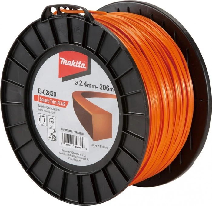 Makita Trimmerfaden Square Trim Pro für Rasentrimmer, 3mm/132m