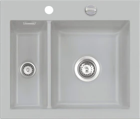 systemceram Mera 60 Einbau Becken rechts mit Ablauffernbedienung titan