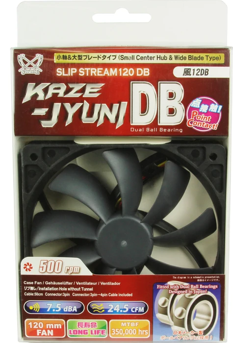 Scythe Slip Stream 120 DB 500rpm, 120mm