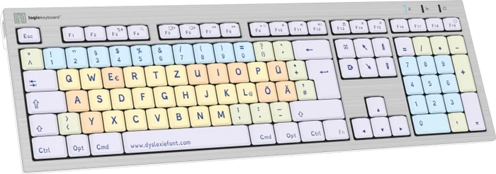 LogicKeyboard ALBA Dyslexie Keyboard Mac, USB, FR