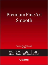 Canon FA-SM2 Premium Fine Art Smooth Inkjetpapier seidenmatt weiß, A3, 310g/m², 25 Blatt