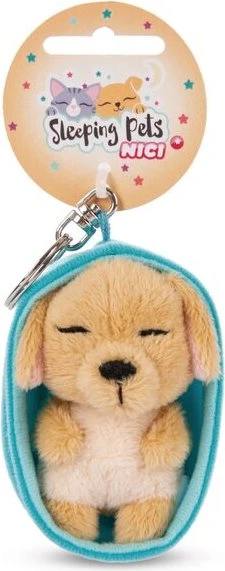 Nici Sleeping Pets Hund karamell Schlüsselanhänger 8cm
