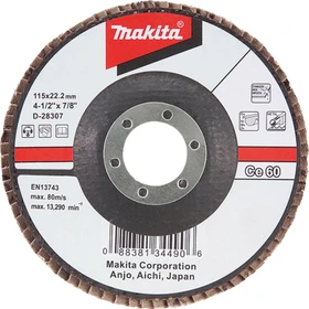 Makita Schleifscheibe Keramik-Aluminium-Oxid flach K120, 125mm, 1 Stück