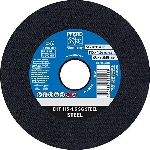 Pferd EHT 115-1.6 SG STEEL Trennscheibe, 115x1.6x22.23mm, 25 Stück