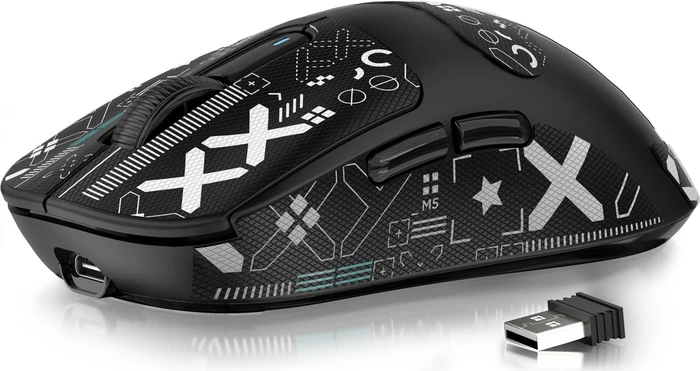 Attack Shark X3 Wireless Gaming Mouse schwarz, inkl. Grip Tape, USB/Bluetooth