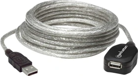 Manhattan USB 2.0 aktives Verlängerungskabel A/A, 5m (519779)
