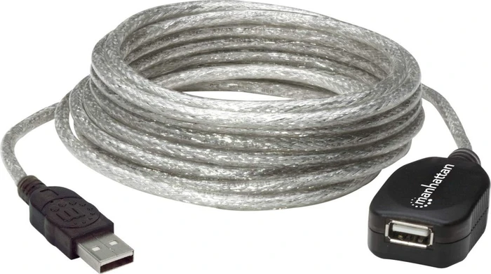 Manhattan USB 2.0 aktives Verlängerungskabel A/A, 5m