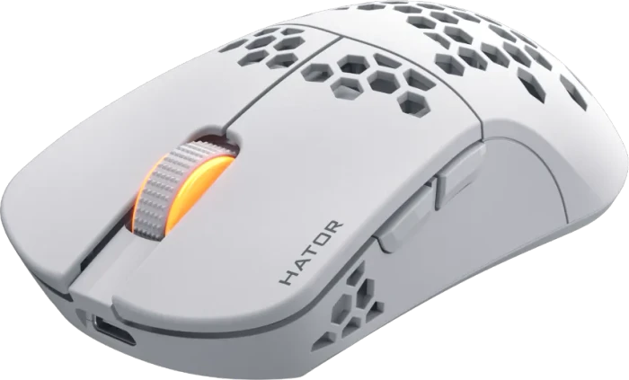 Hator Stellar Pro Wireless Gaming Mouse weiß, USB/Bluetooth