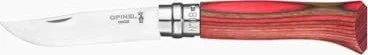 Opinel No. 8 Inox Taschenmesser laminierte Birke rot