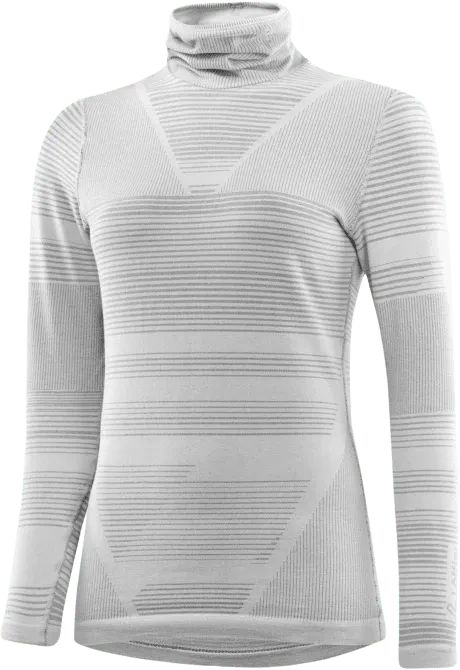 Löffler Rollneck Transtex Retr'x Kompressionsshirt langarm grey melange (Damen)