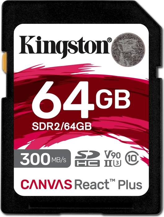 Kingston Canvas React Plus SDR2 / MLPR2, SD UHS-II U3, V90