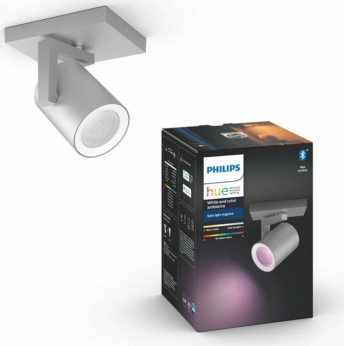 Philips Hue White and Color Ambiance Argenta Spot 1-flammig grau