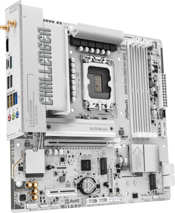 ASRock B860M Challenger WiFi White (Intel 1851)