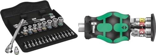 Wera 8100 SA 8 Zyklop Metal Switch Bitset/Steckschlüsselsatz inkl. Tasche, 28-tlg.