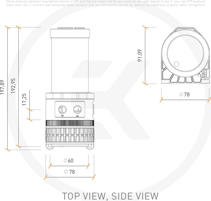 EK Water Blocks Quantum Line EK-Quantum Kinetic TBE 200 D5 PWM D-RGB, Acryl, mit Pumpe