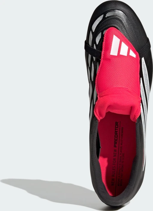 adidas Predator Club Fold-Over Tongue FG/MG core black/cloud white/lucid red (Herren)