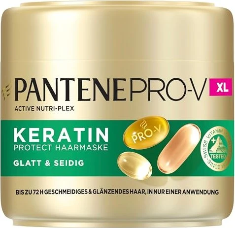 Pantene Pro-V Glatt & Seidig Keratin Protect Haarmaske, 500ml