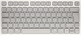 Cherry KW 7100 Mini BT for Mac, weiß/grau, Bluetooth, FR (JK-7110FR-25)