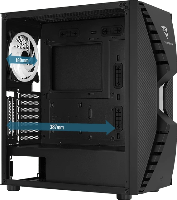 AeroCool Cronus, Glasfenster