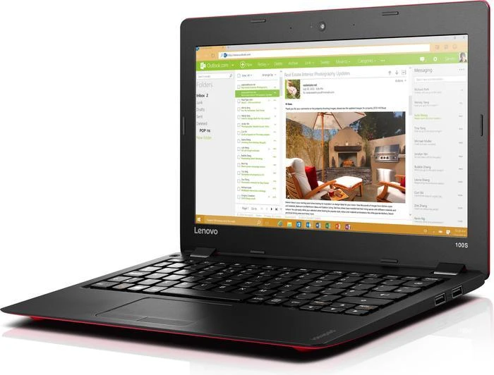 Lenovo IdeaPad 100S-11IBY, rot, Atom Z3735F, 2GB RAM, 64GB Flash, DE