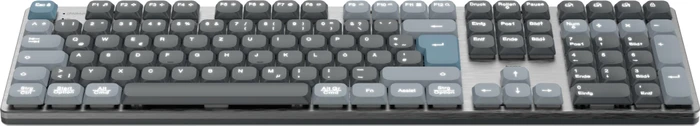 Hama WK-800 Multi-Device-Tastatur, grau/schwarz, LEDs weiß, GTMX Low Profile BLACK, USB/Bluetooth, DE