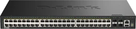 D-Link DGS-1530 Rackmount Gigabit Smart Switch, 48x RJ-45, 4x SFP+, 370W PoE+ (DGS-1530-52P)