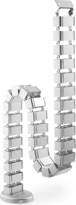 Digitus Kabelkanal flexibel, Glieder individuell abnehmbar, 67x35mm, 1.3m, grau