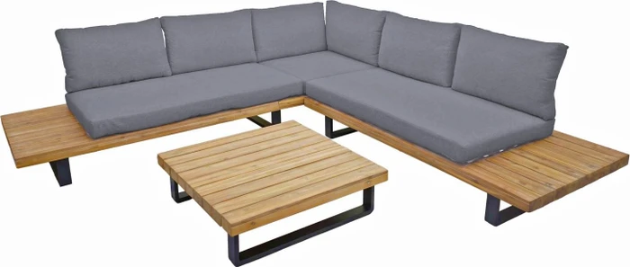 Garden Pleasure Acapulco Lounge-Set grau, 4-tlg.