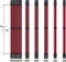 EZDIY-FAB Cable Extension Kit, 1x 24-Pin, 1x 4/8-Pin ATX, 2x 6-Pin PCIe, 16AWG, 2x 8-Pin PCIe, 16 AWG Nylon, rot/schwarz Vorschaubild