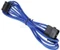 BitFenix Alchemy 4-Pin Molex Verlängerung 45cm, sleeved blau Vorschaubild