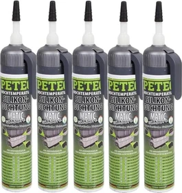 Petec MATIC Silikon-Dichtmasse schwarz, 200ml