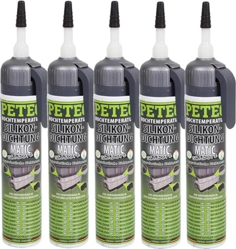 Petec MATIC Silikon-Dichtmasse schwarz, 200ml