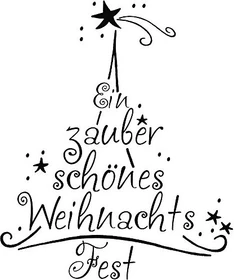 Rayher Textstempel mit Motiv Zauberschön, 6x7mm, natur