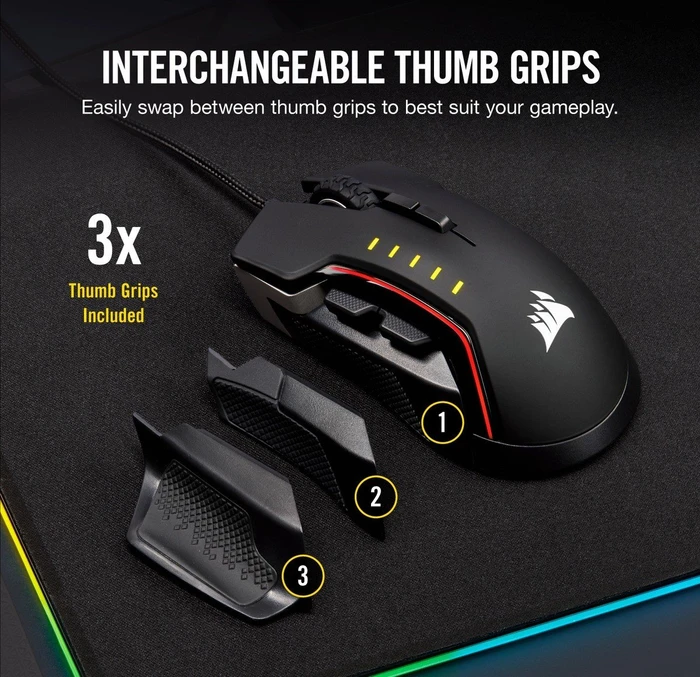 Corsair Glaive RGB Pro Aluminium, USB