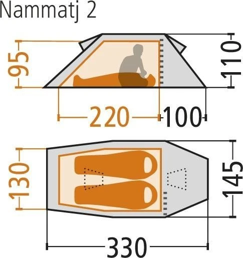 Hilleberg Nammatj 2 Tunnelzelt