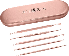 Ailoria Pure Mitesserentferner-Set rosegold, 5-tlg.