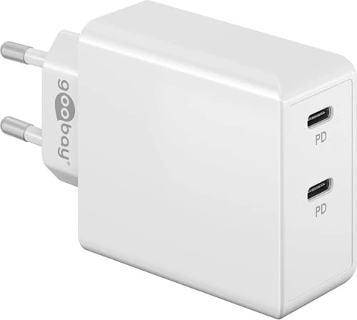 Wentronic USB-C PD Dual-Schnellladegerät 36W weiß