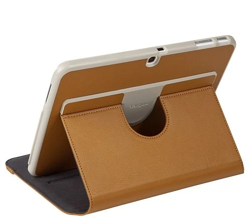 Targus Versavu Slim Galaxy Tab 4 10.1" Rotating Stand Case hellbraun