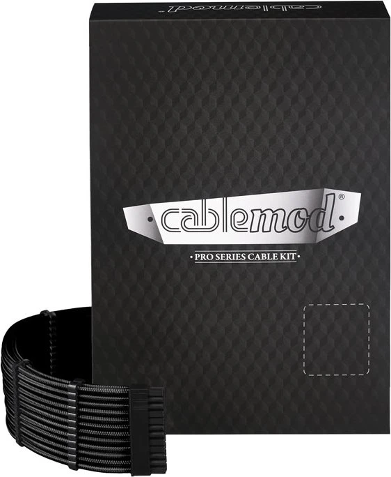 CableMod RT-Series Pro ModMesh Sleeved 12VHPWR Dual Cable Kit for ASUS and Seasonic, schwarz