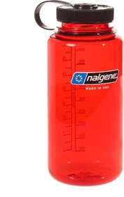 Nalgene Wide Mouth Trinkflasche 1l rot/schwarz
