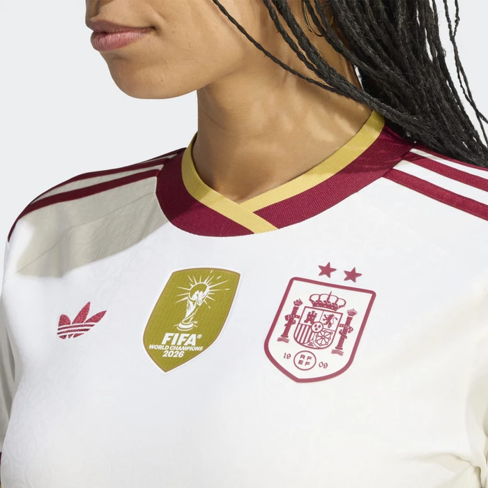 adidas FIFA WM 2026 Spanien Winners Auswärtstrikot langarm off white (Damen)