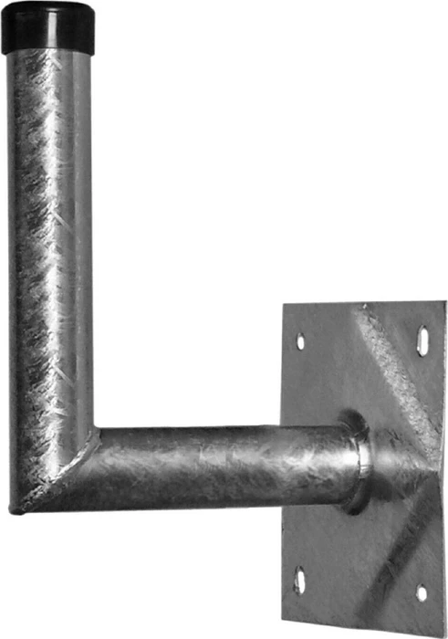 A.S. SAT Stahl-Wandhalter 25x28cm Rohr 48mm Platte 20x20cm